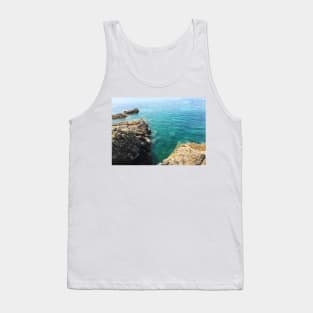 French Summer Oceanside View Tank Top